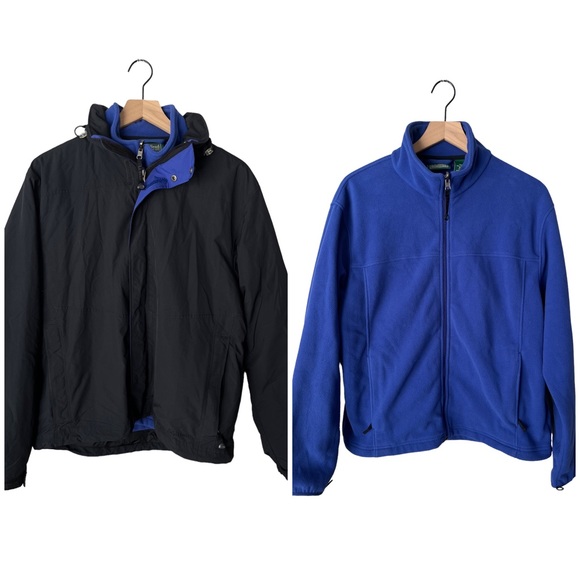 L.L. Bean Other - LL Bean sweater fleece 3 in 1 jacket winter jacket medium